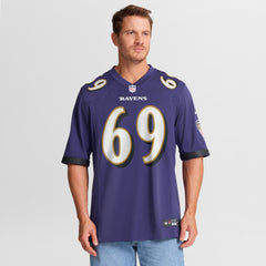 Josh Tupou Baltimore Ravens Team Game Jersey - Purple