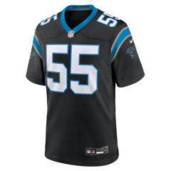 Maema Njongmeta Carolina Panthers Team Game Jersey - Black