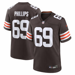 Tyre Phillips Cleveland Browns Team Game Jersey - Brown