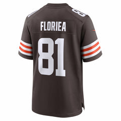 Luke Floriea Cleveland Browns Team Game Jersey - Brown