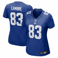 Dalen Cambre New York Giants Women's Team Game Jersey - Royal