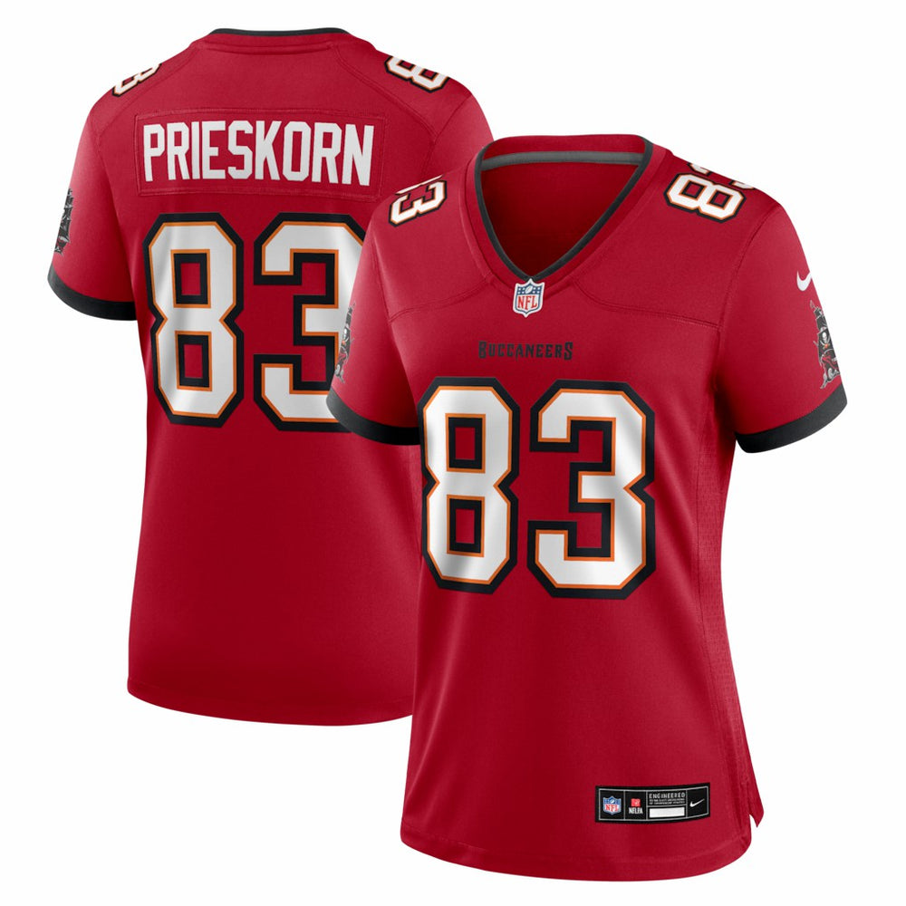 Caden Prieskorn Tampa Bay Buccaneers Women's Team Game Jersey - Red