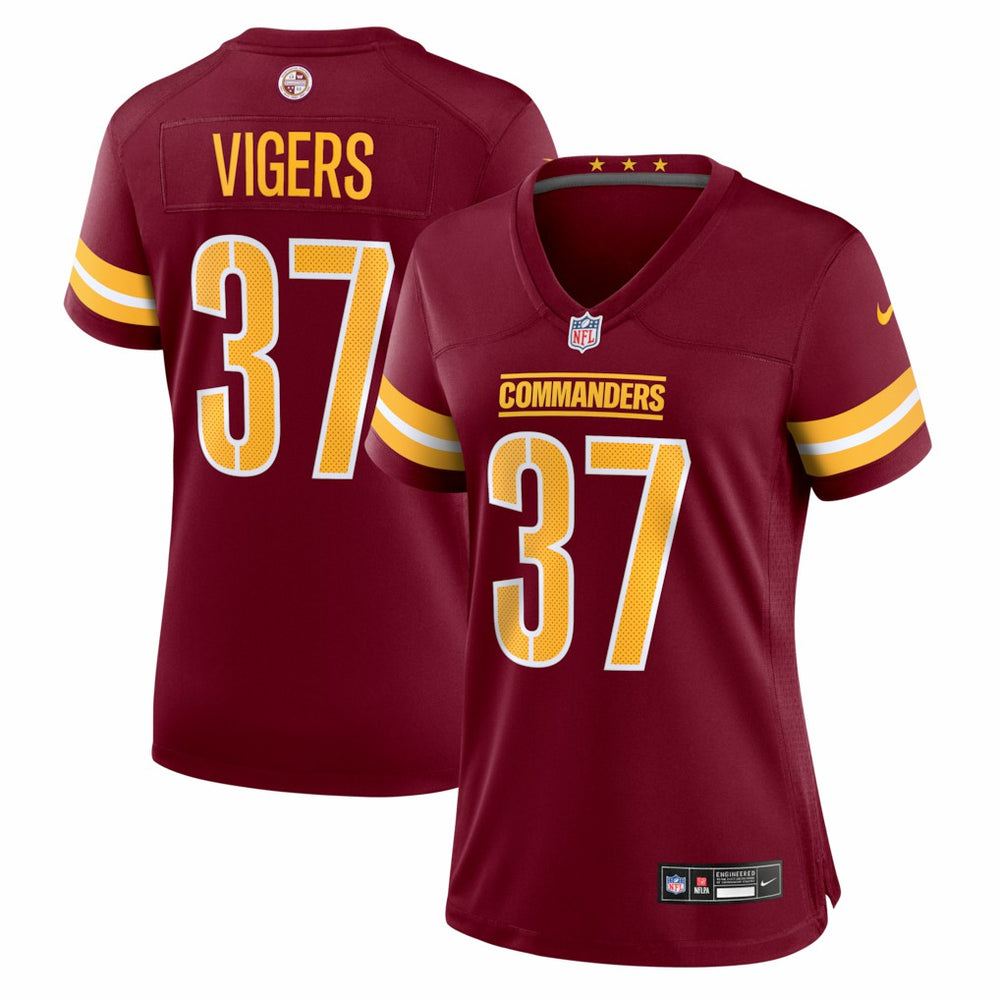 Car'lin Vigers Washington Commanders Women's Team Game Jersey - Burgundy