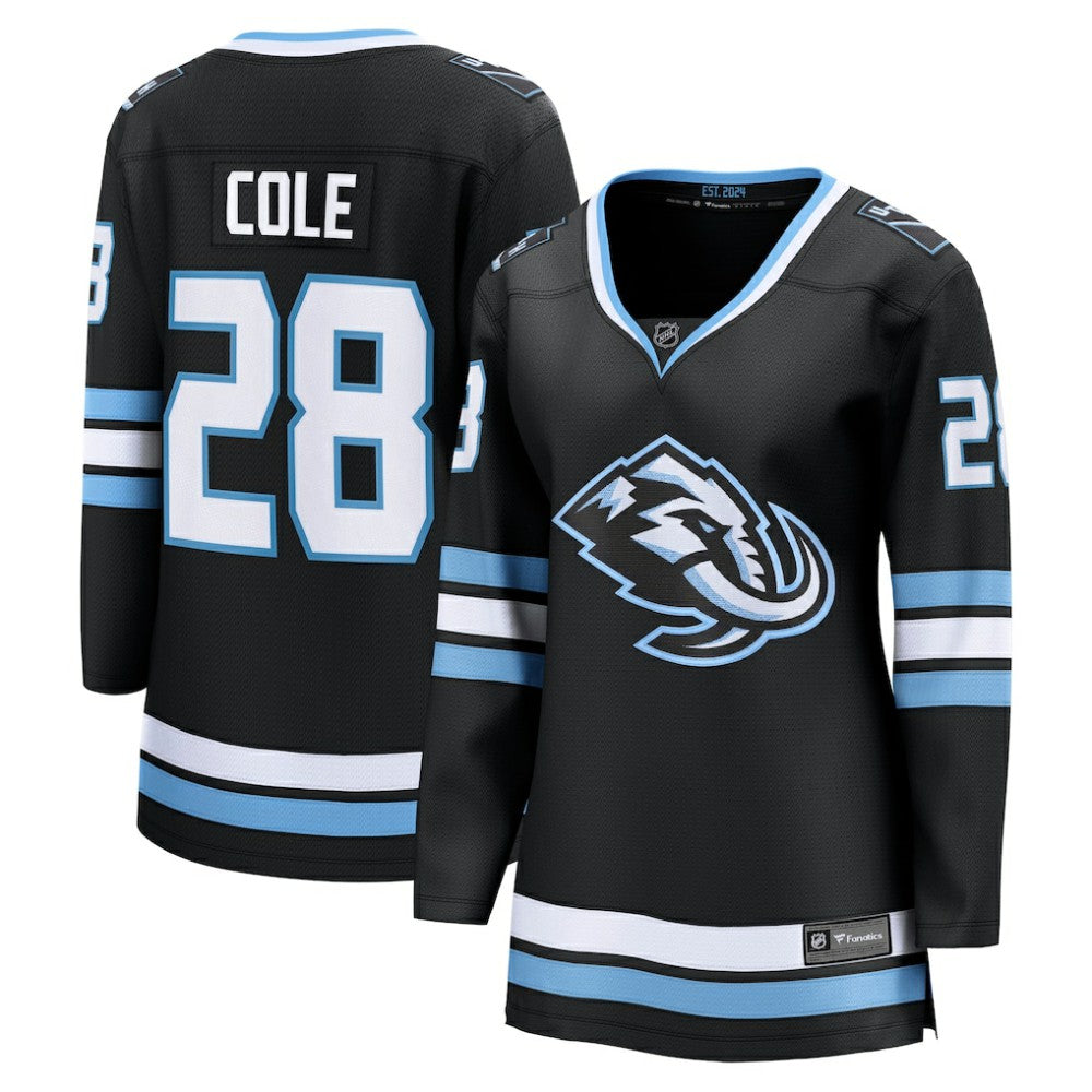 Ian Cole Utah Mammoth Fanatics Women's Home Breakaway Player Jersey Black