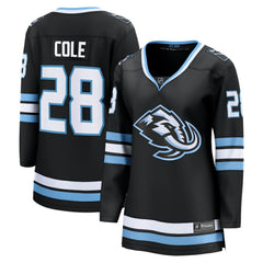 Ian Cole Utah Mammoth Fanatics Women's Home Breakaway Player Jersey Black