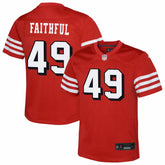 The Faithful San Francisco 49ers Youth Alternate 2 Game Jersey - Scarlet