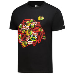 Chicago Blackhawks Starter Logo Collage T-Shirt Black