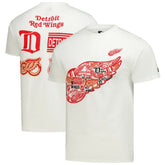 Detroit Red Wings Starter Logo Collage T-Shirt White