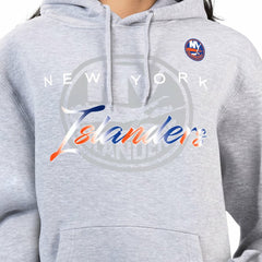 New York Islanders G-III 4Her by Carl Banks Women's Shadow Logo Fleece Hoodie Gray