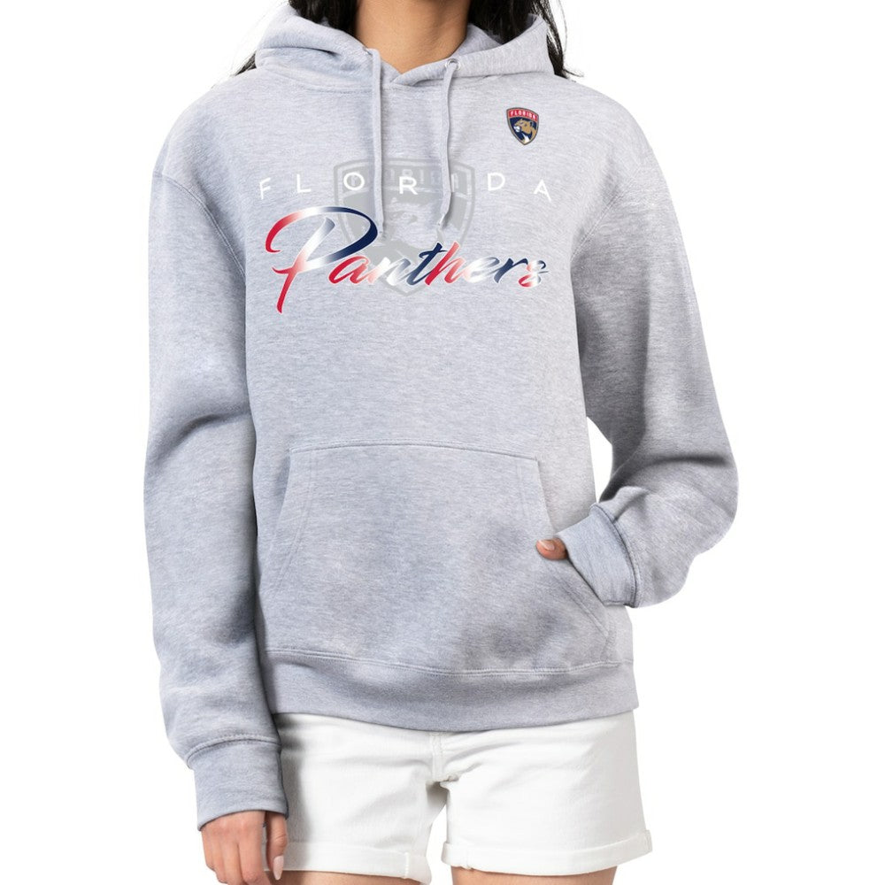 Florida Panthers G-III 4Her by Carl Banks Women's Shadow Logo Fleece Hoodie Gray