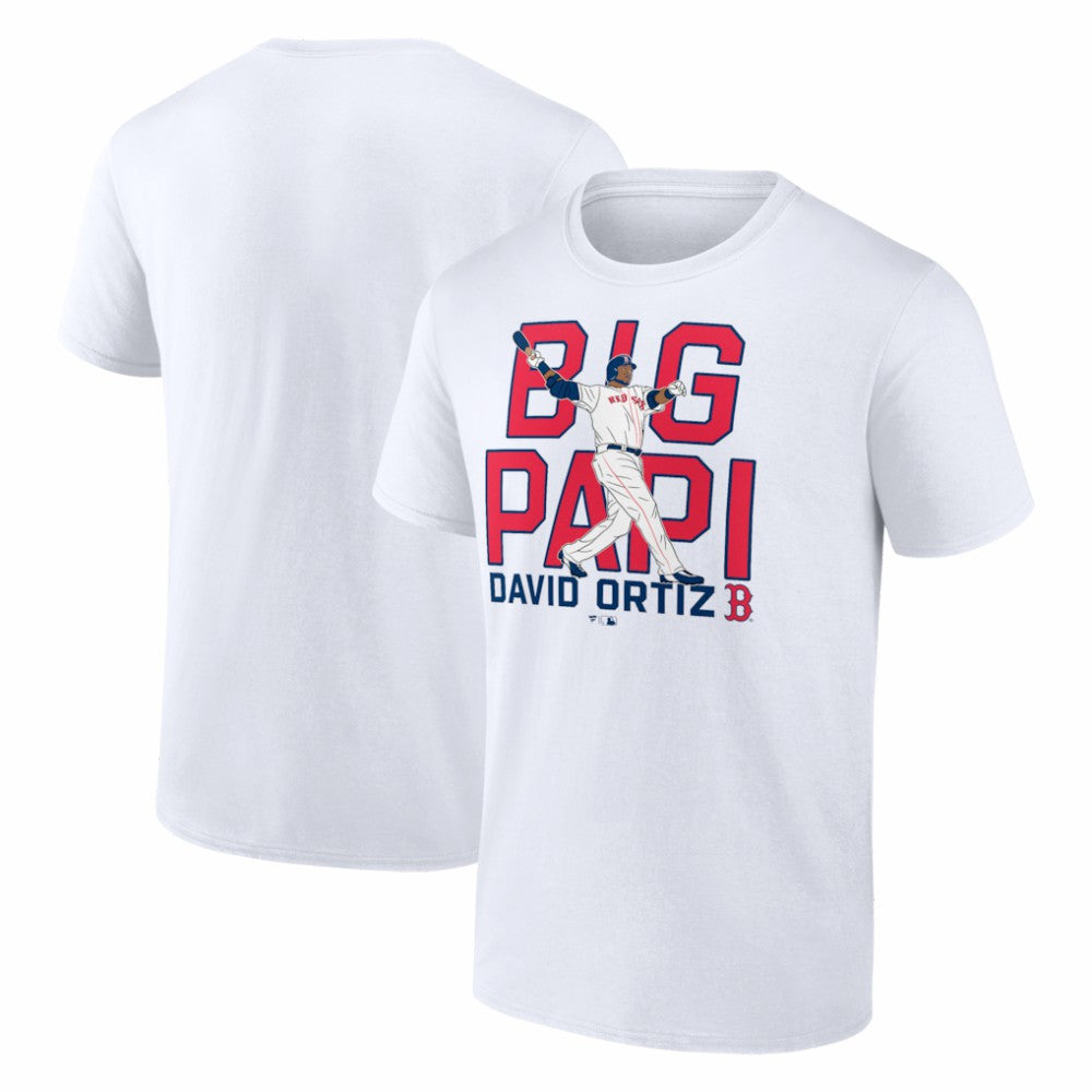 David Ortiz Boston Red Sox Cooperstown Player T-Shirt White