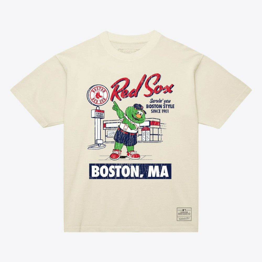 Boston Red Sox Deli T-Shirt Cream | Mitchell & Ness
