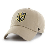 Vegas Golden Knights '47 Logo Clean Up Adjustable Hat Khaki