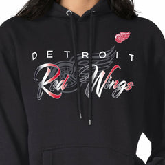 Detroit Red Wings G-III 4Her by Carl Banks Shadow Logo Fleece Pullover Hoodie Black