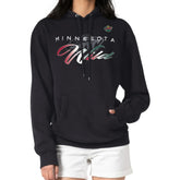 Minnesota Wild G-III 4Her by Carl Banks Shadow Logo Fleece Pullover Hoodie Black
