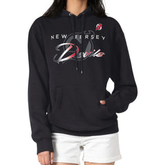 New Jersey Devils G-III 4Her by Carl Banks Shadow Logo Fleece Pullover Hoodie Black