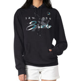 San Jose Sharks G-III 4Her by Carl Banks Shadow Logo Fleece Pullover Hoodie Black