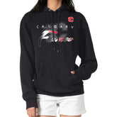 Calgary Flames G-III 4Her by Carl Banks Shadow Logo Fleece Pullover Hoodie Black