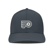 Philadelphia Flyers Levelwear Rise Slate & Snow Structured Flex Hat Charcoal