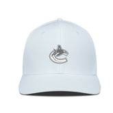 Vancouver Canucks Levelwear Rise Slate & Snow Structured Flex Hat White