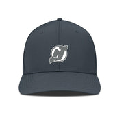 New Jersey Devils Levelwear Rise Slate & Snow Structured Flex Hat Charcoal