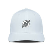 New Jersey Devils Levelwear Rise Slate & Snow Structured Flex Hat White