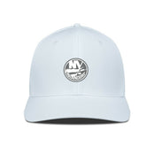 New York Islanders Levelwear Rise Slate & Snow Structured Flex Hat White