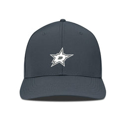 Dallas Stars Levelwear Rise Slate & Snow Structured Flex Hat Charcoal