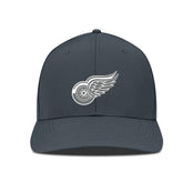 Detroit Red Wings Levelwear Rise Slate & Snow Structured Flex Hat Charcoal