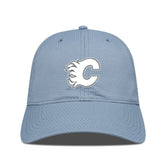 Calgary Flames Levelwear Matrix Slate & Snow Unstructured Adjustable Hat Blue