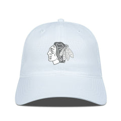 Chicago Blackhawks Levelwear Matrix Slate & Snow Unstructured Adjustable Hat White