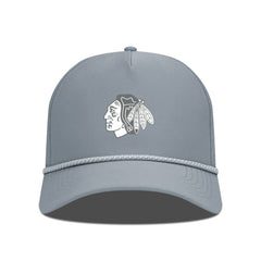 Chicago Blackhawks Levelwear Gordon Slate & Snow Rope Adjustable Hat Gray