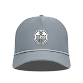 Edmonton Oilers Levelwear Gordon Slate & Snow Rope Adjustable Hat Gray