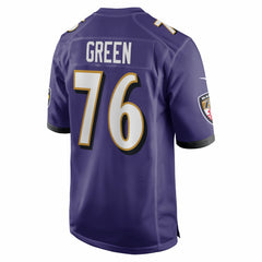 Kenyon Green Baltimore Ravens Team Game Jersey - Purple