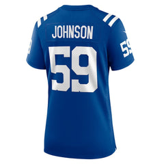 Buddy Johnson Indianapolis Colts Women's Team Game Jersey - Royal