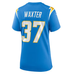 Isas Waxter Los Angeles Chargers Women's Team Game Jersey - Powder Blue