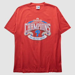 Philadelphia Phillies Majestic 2009 T-Shirt Red Vintage