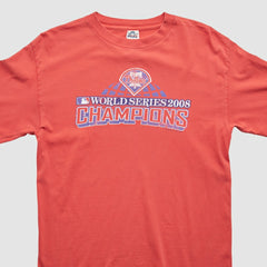 Philadelphia Phillies 2008 Long Sleeve T-Shirt Red Vintage