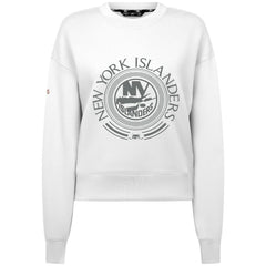 New York Islanders Levelwear Women's Slate & Snow Sponge Tri-Blend Sweatshirt White