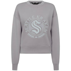 Seattle Kraken Levelwear Women's Slate & Snow Sponge Tri-Blend Sweatshirt Gray