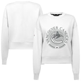 Vancouver Canucks Levelwear Women's Slate & Snow Sponge Tri-Blend Sweatshirt White