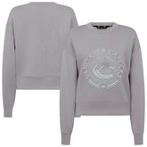 Vancouver Canucks Levelwear Women's Slate & Snow Sponge Tri-Blend Sweatshirt Gray