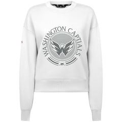 Washington Capitals Levelwear Women's Slate & Snow Sponge Tri-Blend Sweatshirt White