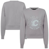 Calgary Flames Levelwear Women's Slate & Snow Sponge Tri-Blend Sweatshirt Gray
