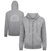 Utah Mammoth Levelwear Podium Chenille Logo Full-Zip Hoodie Gray