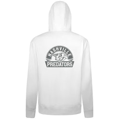 Nashville Predators Levelwear Podium Chenille Logo Full-Zip Hoodie White