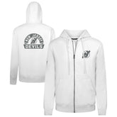 New Jersey Devils Levelwear Podium Chenille Logo Full-Zip Hoodie White