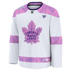 Toronto Maple Leafs Fanatics Hockey Fights Cancer Survivor Practice Jersey White