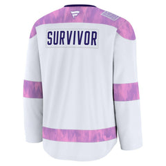 New Jersey Devils Fanatics Hockey Fights Cancer Survivor Practice Jersey White