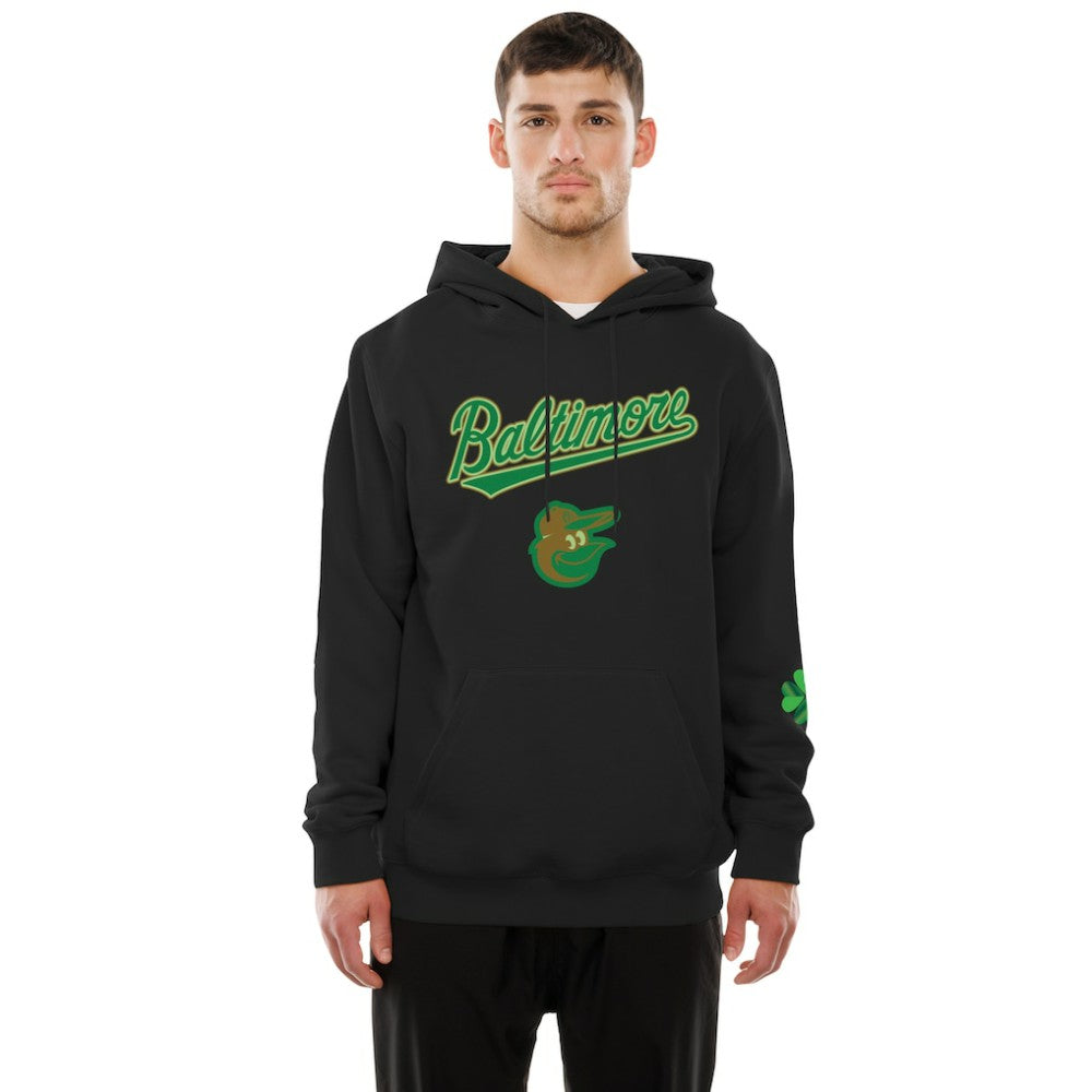 Baltimore Orioles 2026 St. Patrick's Day Fleece Hoodie Black | New Era